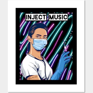 Inject Music Pop Art Ave Posters and Art